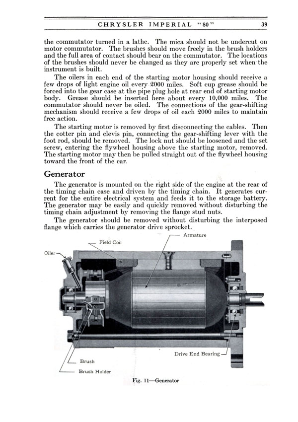 1926 Chrysler Imperial 80 Operators Manual Page 33